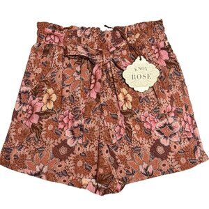 Knox Rose High-Waist Flowy Floral Shorts – XS – Brand New with Tags